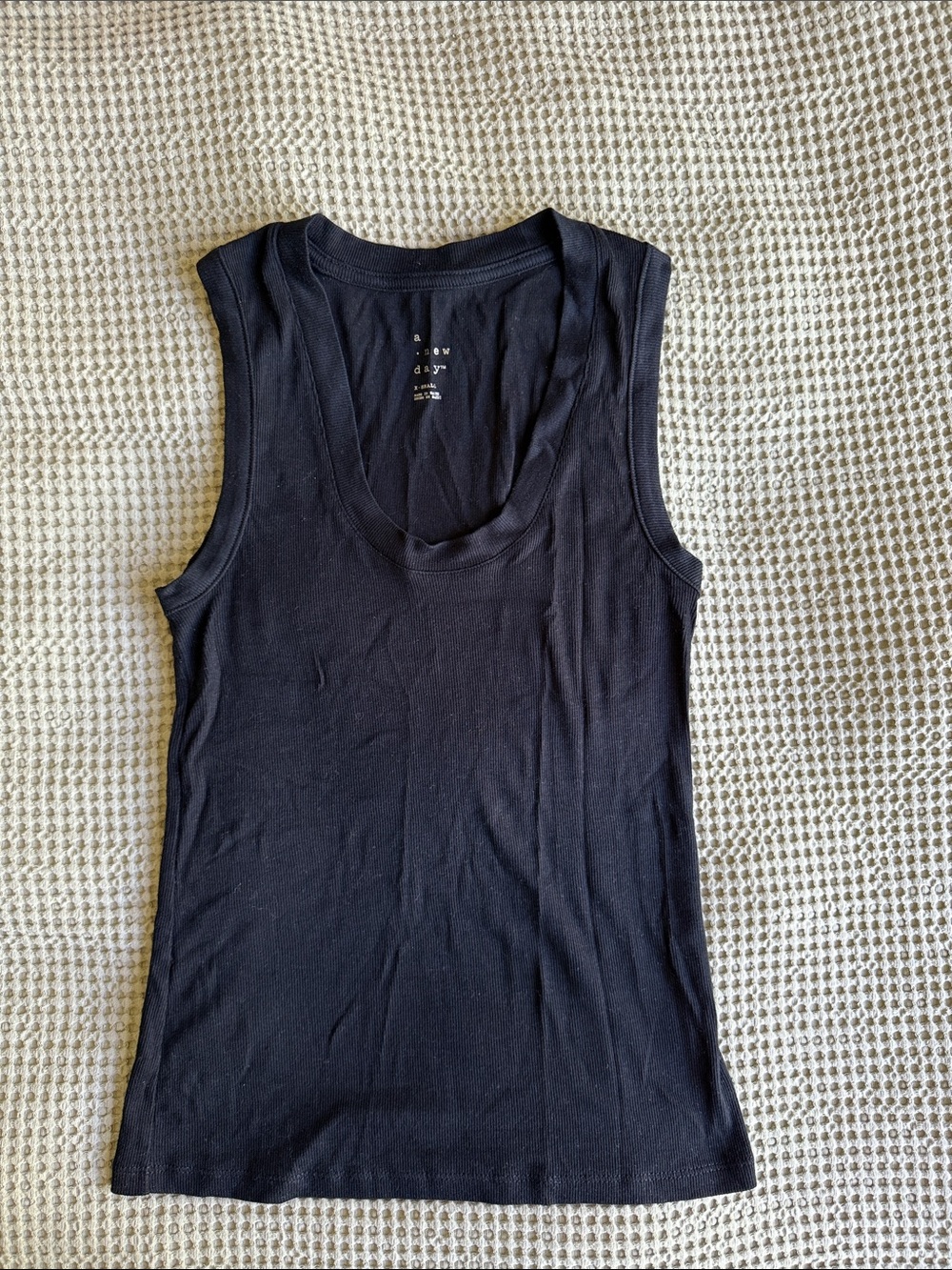 a new day Black Scoop Neck Tank Top